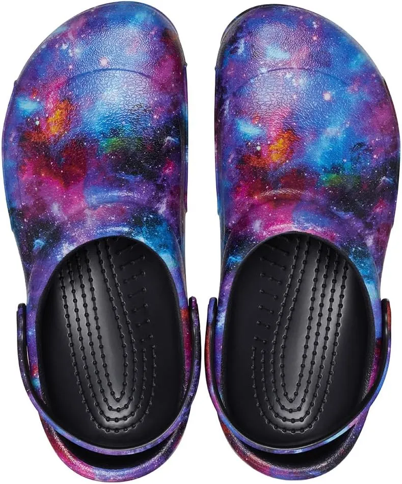 Crocs Unisex-Adult Bistro Graphic Clogs, Slip Resistant Work Shoes