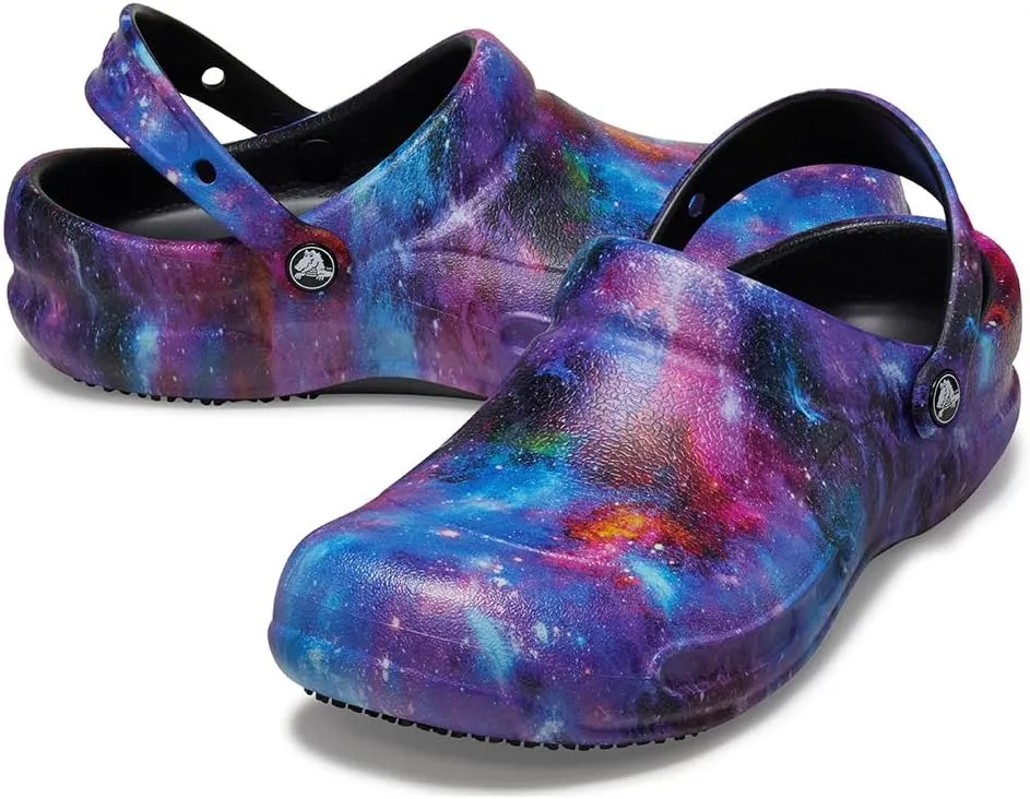 Crocs Unisex-Adult Bistro Graphic Clogs, Slip Resistant Work Shoes