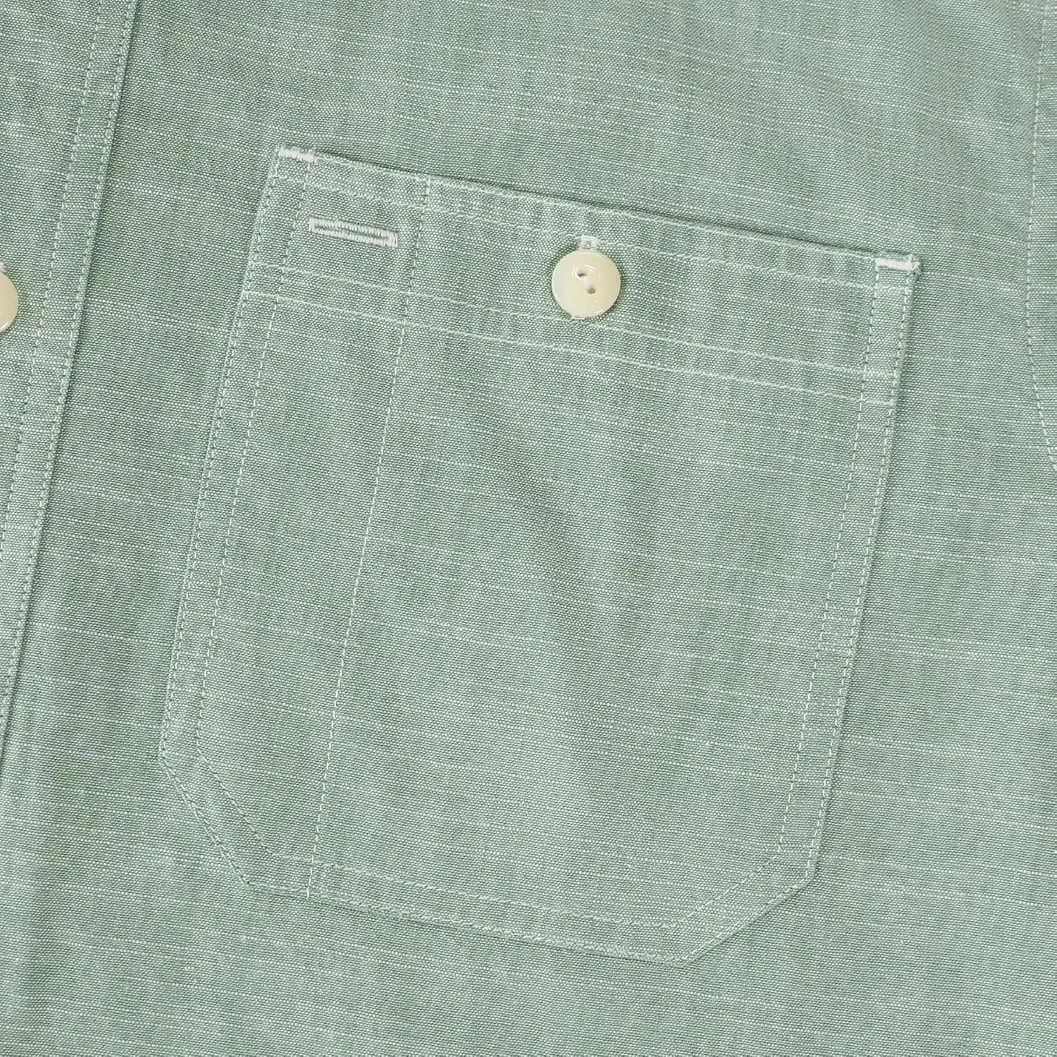 Dubinik? Chambray Shirt Men Long Sleeve Cotton Work Shirts with 2 Pockets Casual Button Down