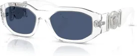 Versace Man Sunglasses Black Frame, Dark Grey Lenses, 53MM