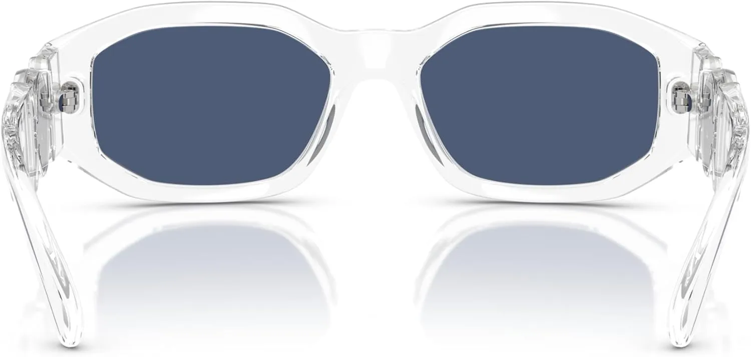 Versace Man Sunglasses Black Frame, Dark Grey Lenses, 53MM