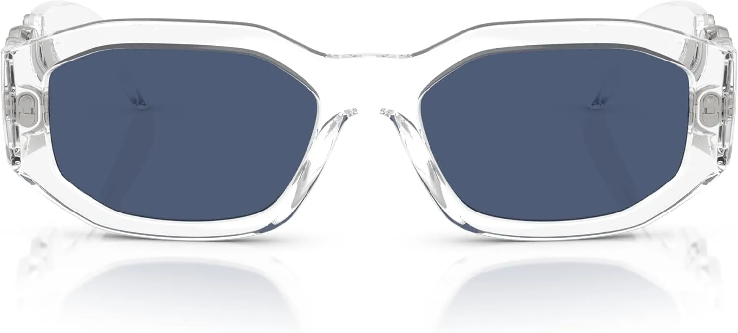 Versace Man Sunglasses Black Frame, Dark Grey Lenses, 53MM