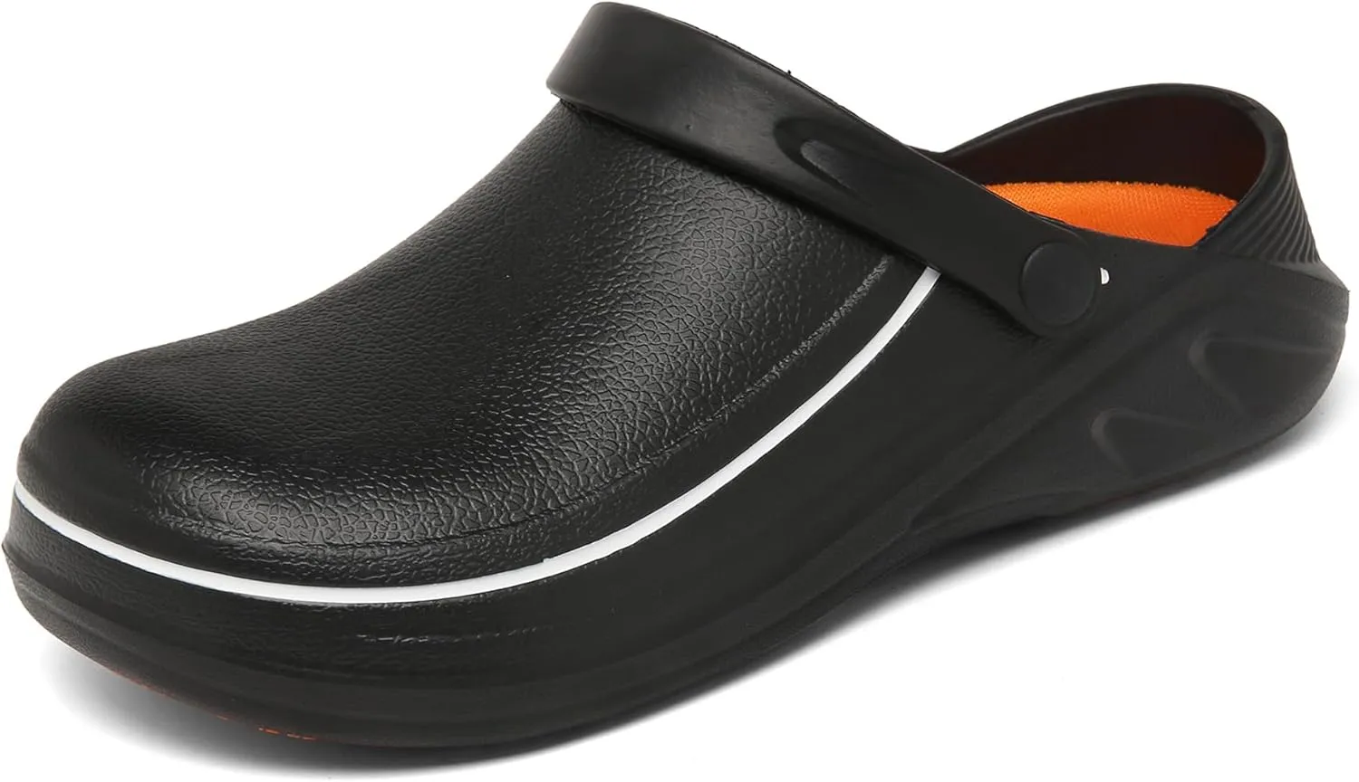 ZEENXIUYA Chef Shoes for Men Zapatos para Cocina Hombres Women Non Slip Waterproof Kitchen Work Clogs Comfortable Nursing Food Service Indoor and Outdoor Office Seaside Black